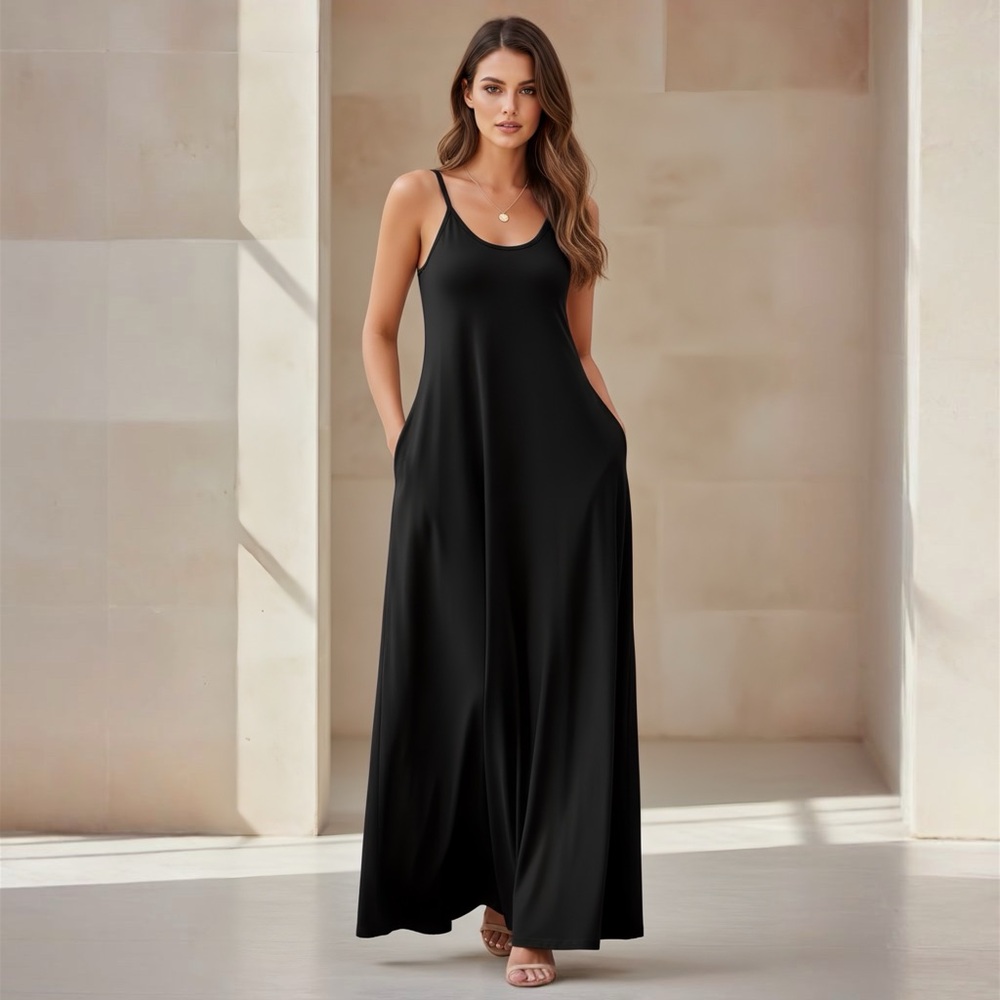 Elegant Black Maxi Dress